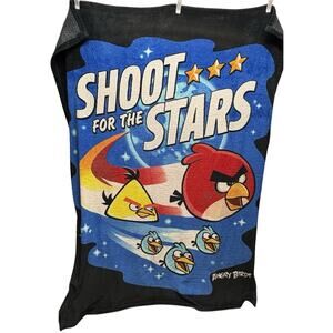 Angry Birds Space Blanket Shoot For The Stars Fleece Blanket 59 in. x 75 in.
